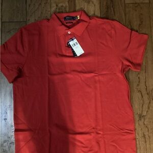 Polo by Ralph Lauren Custom Slim Fit Men's Vibrant Red Polo Shirt